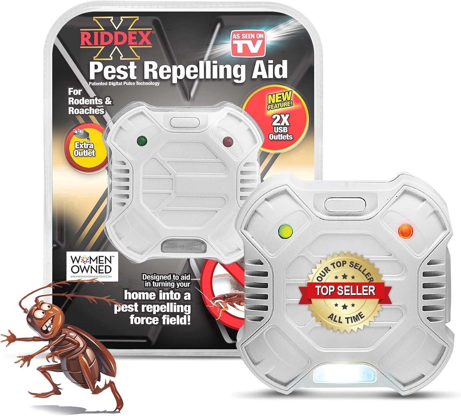 Riddex X Plus Insect Repellent - Plug in, Mouse Deterrent - Pest Reject ...