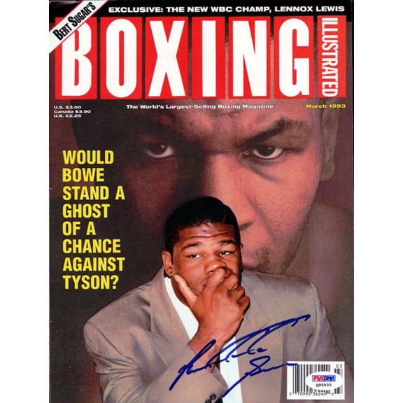 Riddick Bowe Autographed Boxing Illustrated Magazine Cover PSA/DNA #Q95933