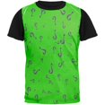 thumbnail image 1 of Riddle Me This Halloween Costume All Over Mens Black Back T Shirt Multi LG, 1 of 1