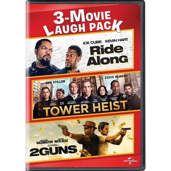 3-Movie Laugh Pack (Ride Along/Tower Heist/2 Guns) (DVD), Action, Universal