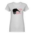 thumbnail image 1 of Ride Bicycles Not Elephants Shaped T-Shirt Women -Image by Shutterstock, Female Medium, 1 of 2