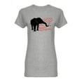 thumbnail image 1 of Ride Bicycles Not Elephants Shaped T-Shirt Women -Image by Shutterstock, Female Small, 1 of 2