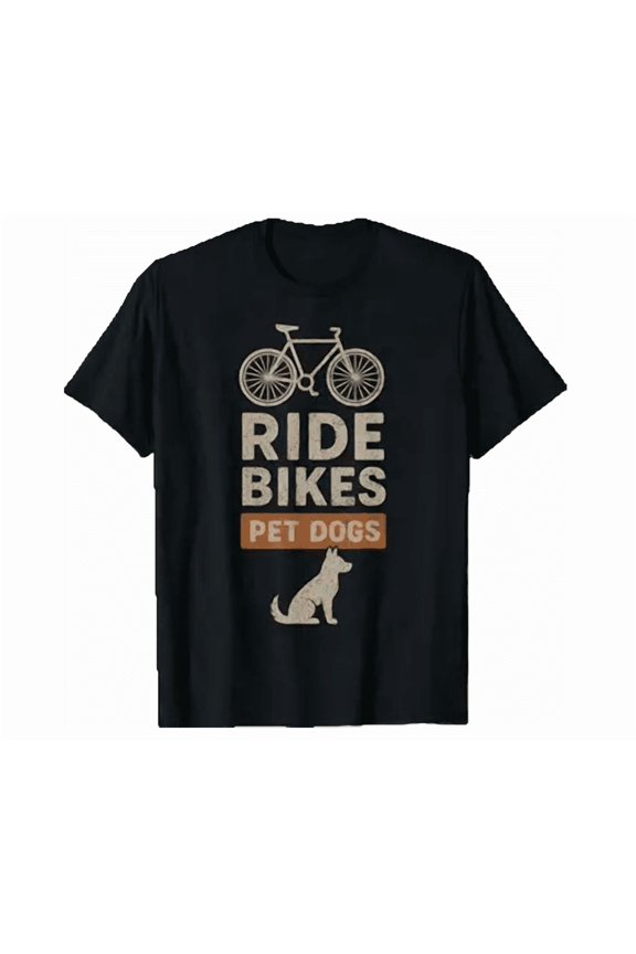 Ride Bikes Pet Dogs Bicycle Cycling Biking Dog Lover Shirt Hot Trending Shirt, Vintage Birthday Gift