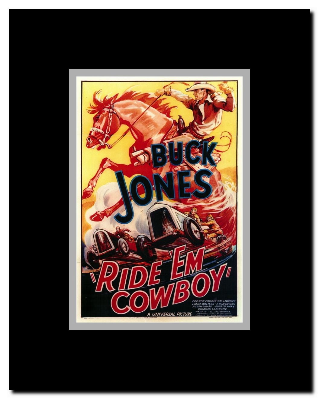 Ride 'Em Cowboy Framed Movie Poster