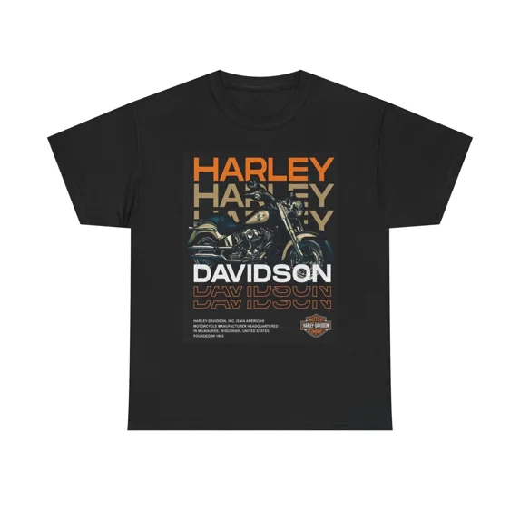 Ride Free Harley Davidson Retro Motorcycle Garage Vintage Icon Unisex T-Shirt up to size 5XL
