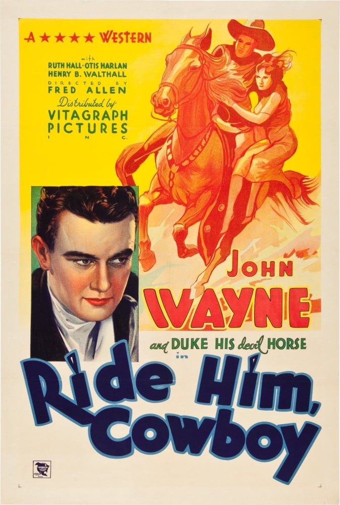 Ride Him Cowboy Canvas Art - (11 x 17)