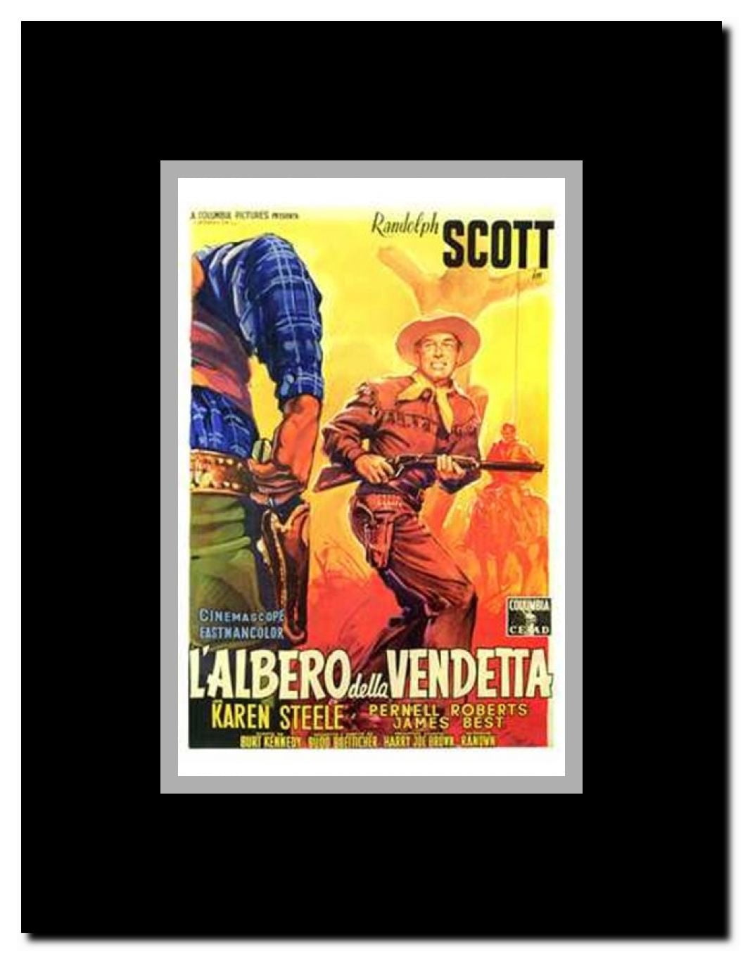Ride Lonesome Framed Movie Poster