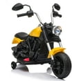 thumbnail image 1 of Motorcycle Ride On Toys, 6V Kids Ride On Motorcycle Battery Powered Electric Toy, Electric Motorcycles for Kid Boys Girls w/ Training Wheels & LED Front Headlight, Suitable for Ages 2-4, Yellow, R1493, 1 of 6