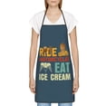 thumbnail image 1 of Ride Motorcycles Eat Ice Cream Apron, Inspirational Gifts for Men Women, Funny Apron, Chef Bib with Pockets, Waterproof Work Apron for BBQ Kitchen Crafting Gardening, 1 of 9