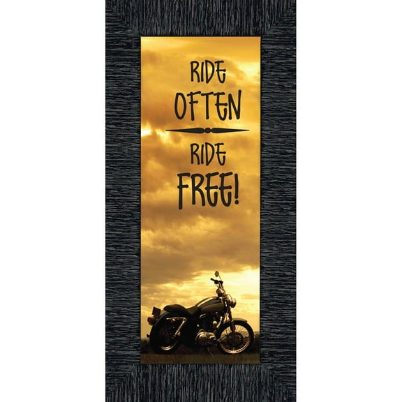 Ride Often and Ride Free, Motorcycle Gifts for Men, Classical Motorcycle Photo Frame, 6x12 7863