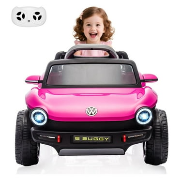 Ride On Car Electric Toy Car for Kids, Toddler Electric Vehicle with Parental Remote, Lights, USB, Horn, Music, 4 Wheeler for Boy Girl