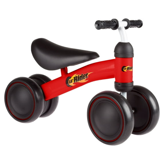 Ride On Mini Trike with Easy Grip Handles, Enclosed Wheels and No Pedals for Learning to Walk for Baby, Toddlers, Boys and Girls by LilÂ’ Rider (Red)