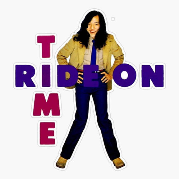 Ride On Time City Pop Inspired Sticker