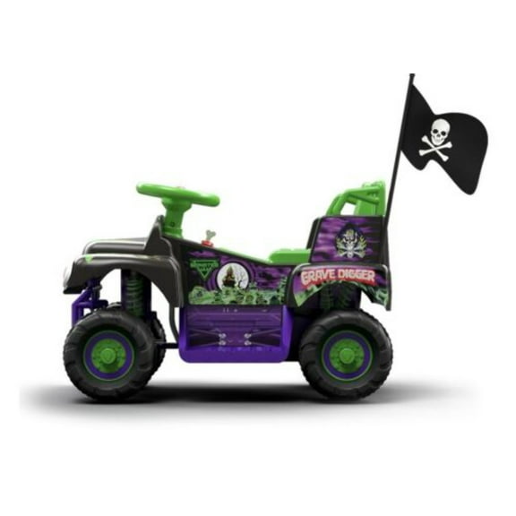 Ride On Toy Cars 6 V Grave Digger Powered Ride-On Toy with Oversized Tires for Off Roading