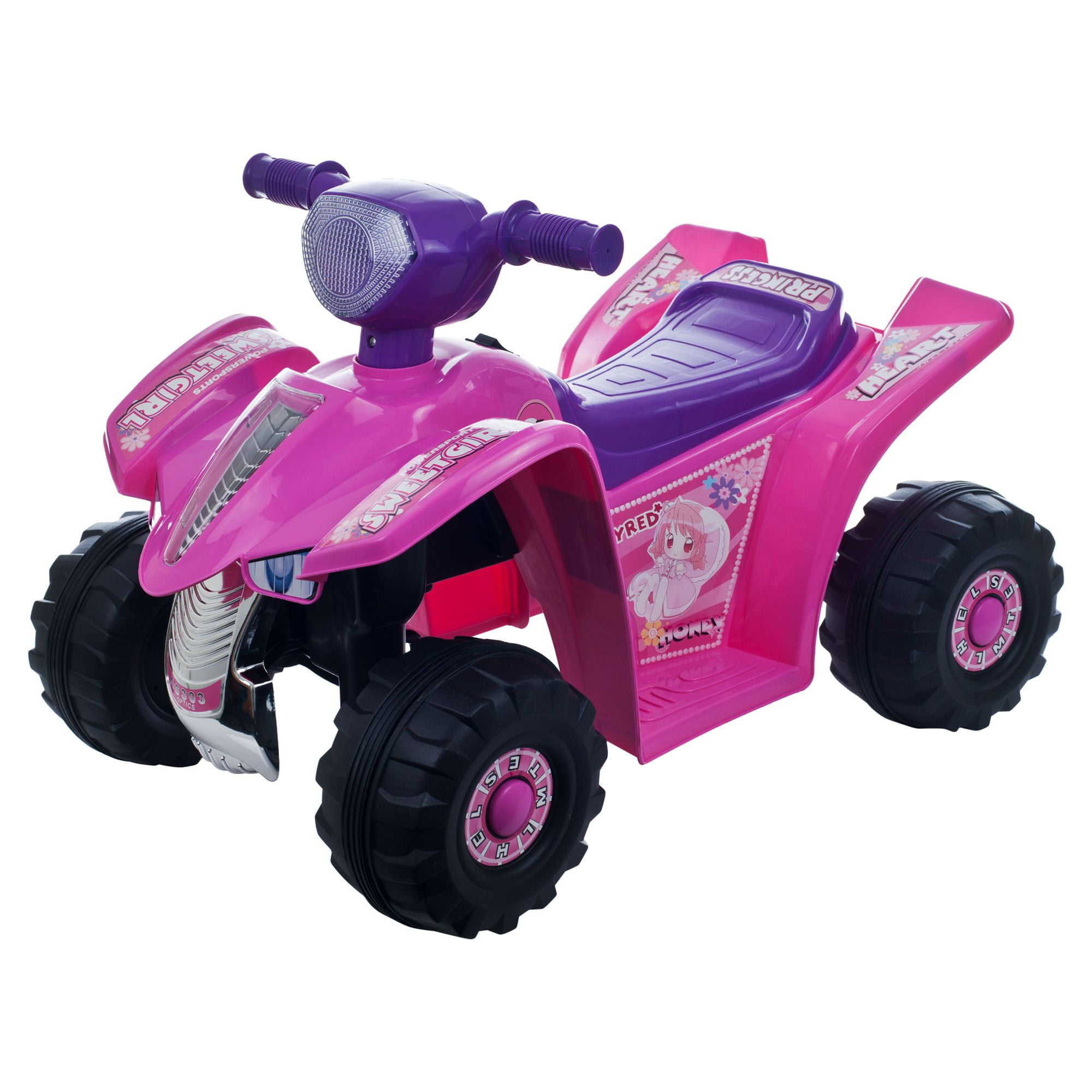 Free Shipping! Hey! Play! Kids Ride On Toy Quad ATV, Battery