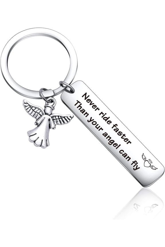 Ride Safe Keychain Motorcycle Lover Keyring Rider Gift