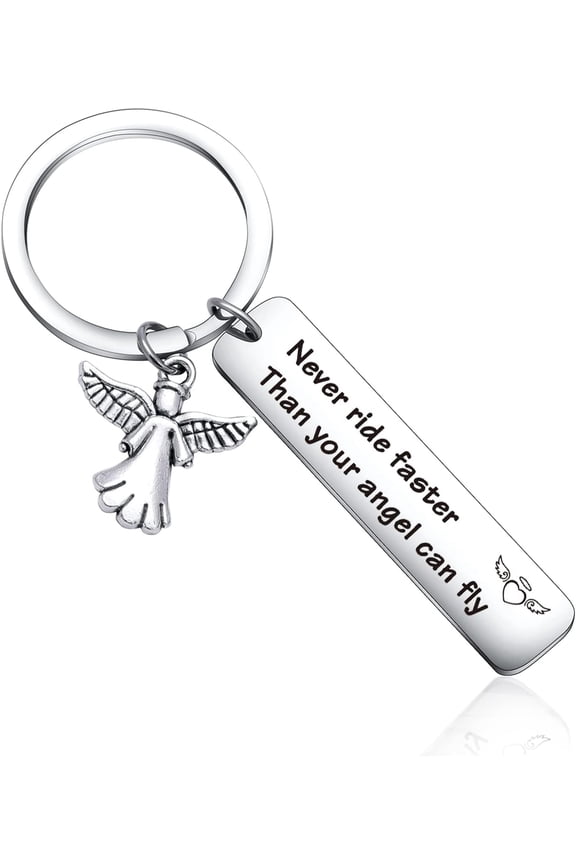 Ride Safe Keychain for Dad Bestie Sister Keychain New Driver Keyring Motorcycle Lover Gift Biker Keyring