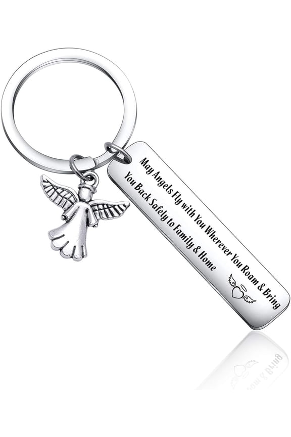Ride Safe Keychain for Driver, Friends, Family, Travel Keychain