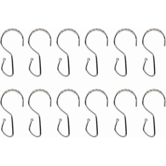 Ride Shower Rings (12) Chrome