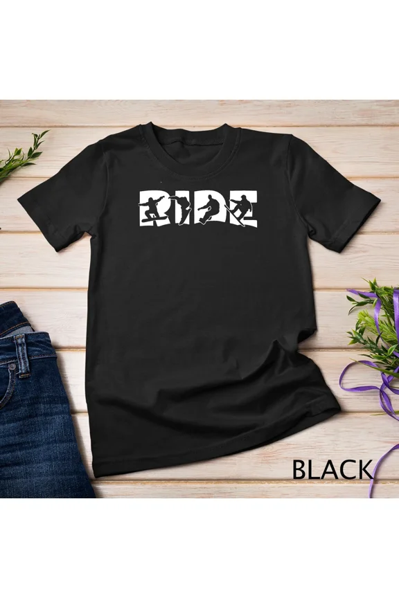 Ride Snowboard Winter Adventure Extreme Snowboarding Graphic Unisex T-Shirt, up to size 5XL