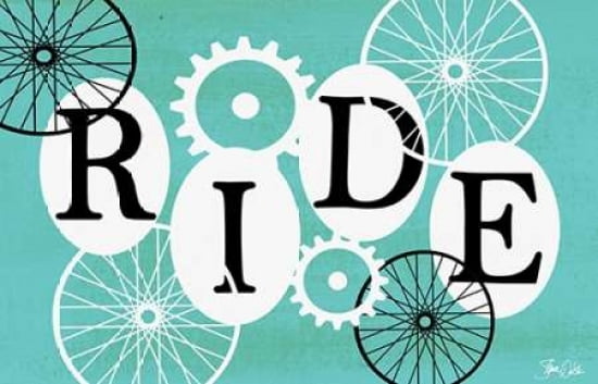 Ride - Teal Canvas Art - Shanni Welsh (12 x 18)
