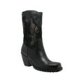thumbnail image 1 of RideTecs Womens Black 11in Laser Eagle Boot Leather Motorcycle 6 M, 1 of 5