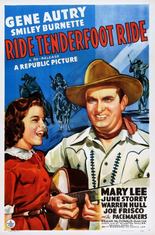 Ride Tenderfoot Ride U Canvas Art - (24 x 36)