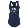 thumbnail image 1 of Ride The Wave! Racerback Tank Women -Image by Shutterstock, Female x-Small, 1 of 4