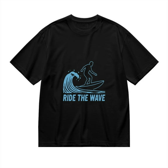 Ride The Wave, Surfboard Print 1, T Shirt for Men, Vintage Graphic Tees Men, 23807179,M