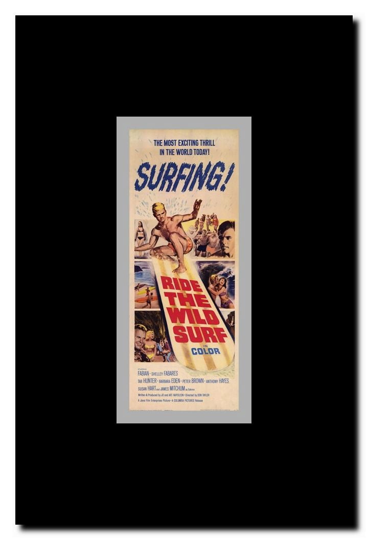 Ride The Wild Surf Framed Movie Poster