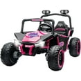 thumbnail image 1 of Ride on Toy for Big Kids, Kids' 2 Seat Electric Vehicles Outdoor Race Truck Car with 4 * 75W Strong MotorsBluetooth Speaker and 24V 7AH Big Battery,2 Seat Electric Cars for Kid 3-8, 1 of 6