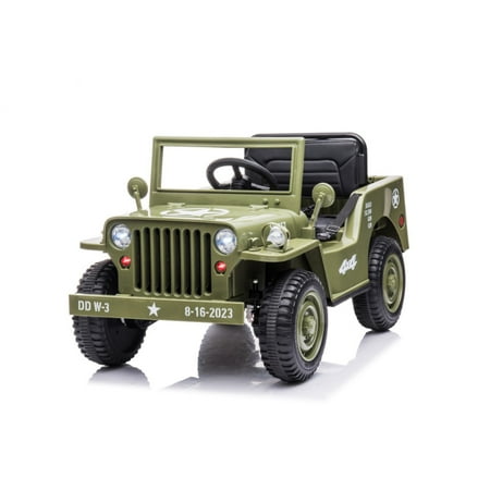 12V Electric Ride-On Truck with Remote Control, Lights, and Music