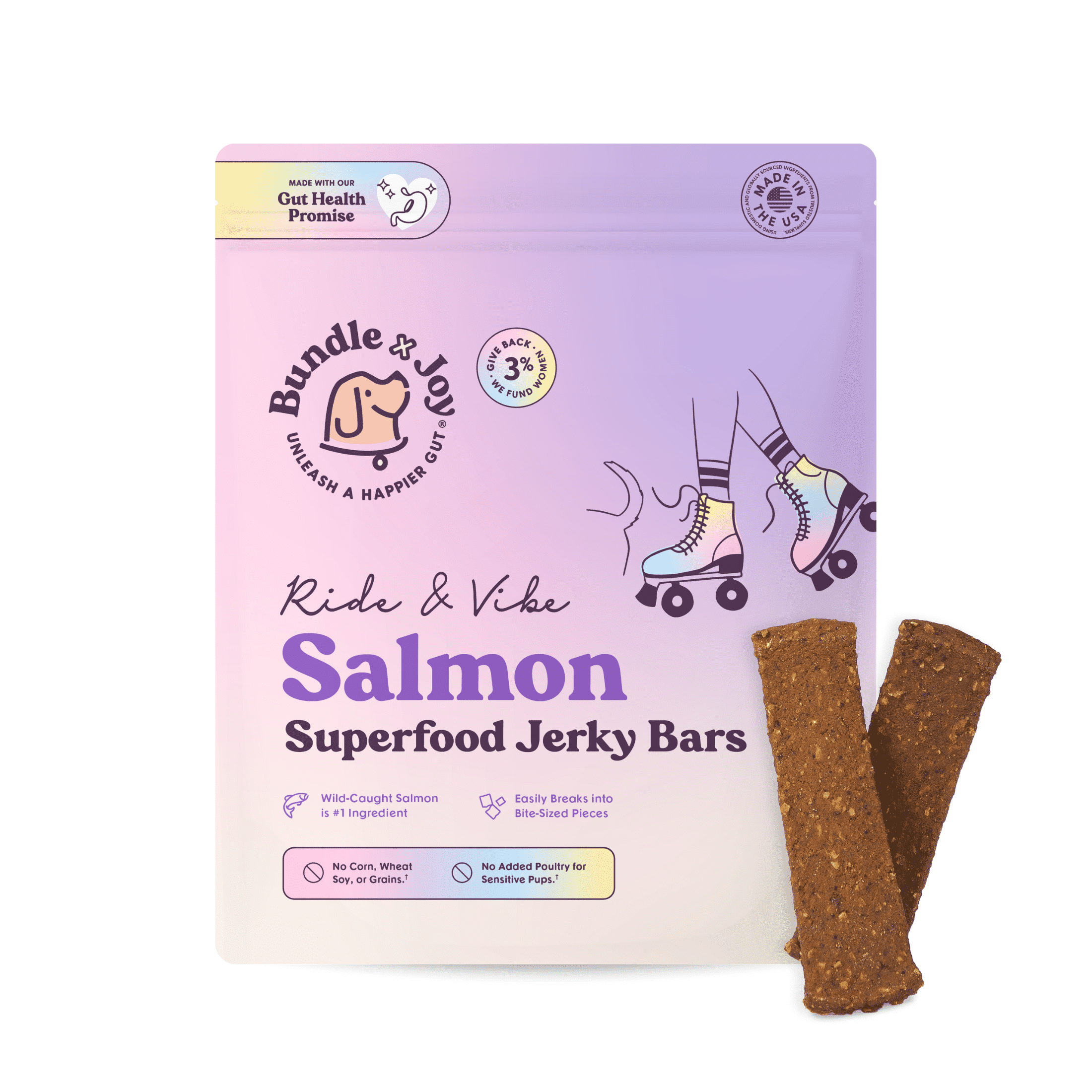 Bundle x Joy Wild-Caught Salmon Jerky Treats for Dogs 16oz