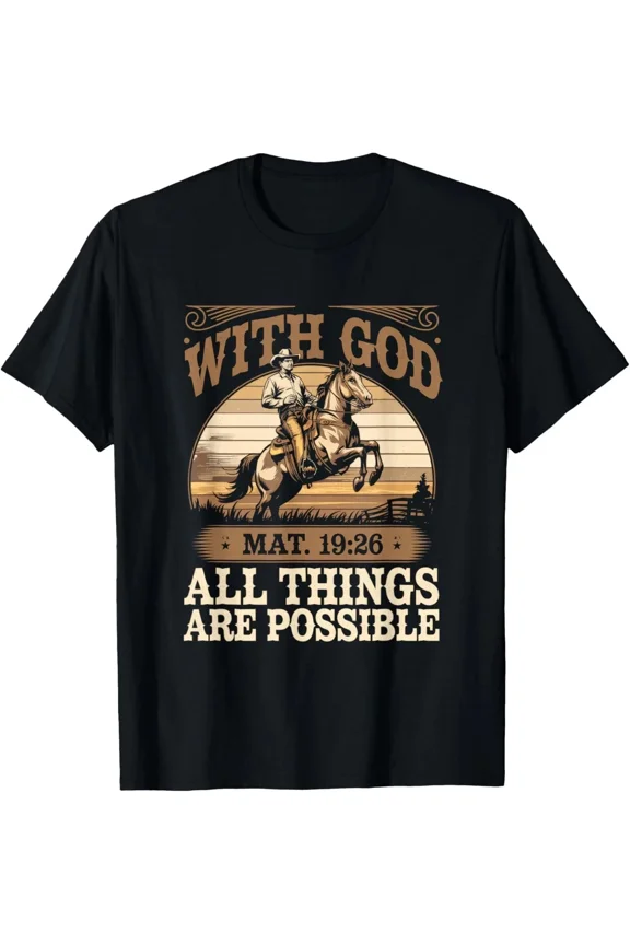 Ride With Faith Western Cowboy Christian Spirit Rustic Cross Vibes Unisex T-shir