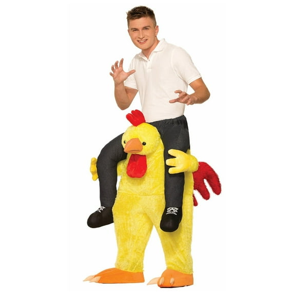 Rubies Ride-a-Chicken Costume for Adults, Unisex One Size