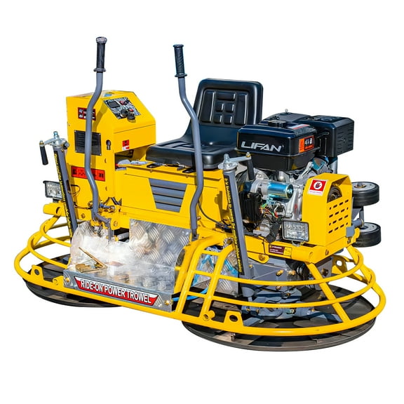 Ride-on Power Trowel Machine 13HP Gas Engine Concrete Floor Finisher with 2 *31'' Working Pans