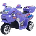 thumbnail image 1 of Ride on Toy, 3 Wheel Motorcycle Trike for Kids by Rockin' Rollers – Battery Powered Ride on Toys for Boys and Girls, 2 - 5 Year Old - Purple FX, 1 of 2