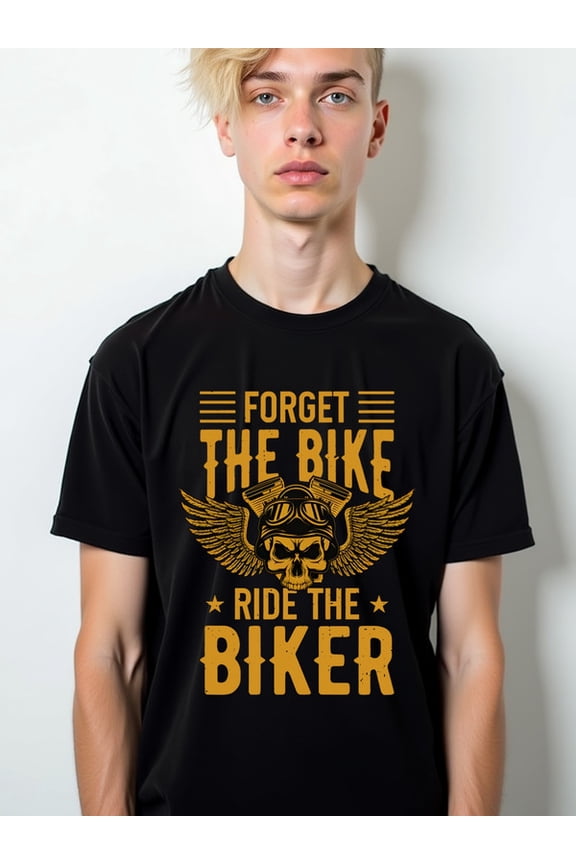Ride the Biker T-Shirt Men t shirt black top graphic tees Daytime and weekend wear spring and summer clothing Casual Unisex Shirt Graphic Tee tshirts
