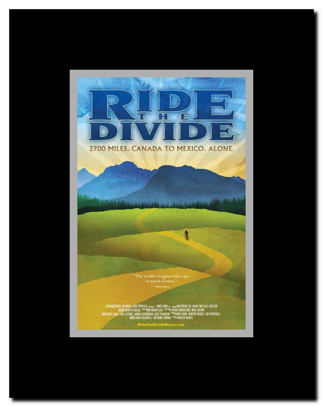 Ride the Divide Framed Movie Poster