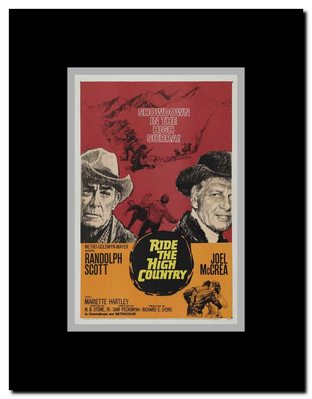 Ride the High Country Framed Movie Poster