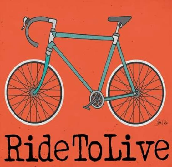 Ride to Live Canvas Art - Shanni Welsh (24 x 24)