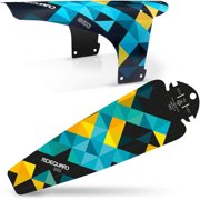 RideGuard MTB Front PF1 & Rear Saddle PF2 Clip On Mudguard Fender Set. Fits 24 , 26 , 27.5 , 29 , Plus Size and Fat Bikes. UK Made 100% Recycled Plastic Waste 100% Recyclable.