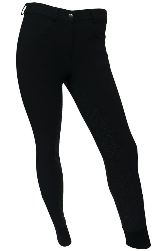 RideTex Full Seat Competition Breeches Black Size 28