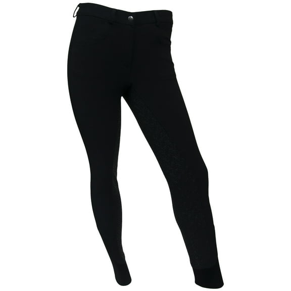 RideTex Full Seat Competition Breeches Black Size 28