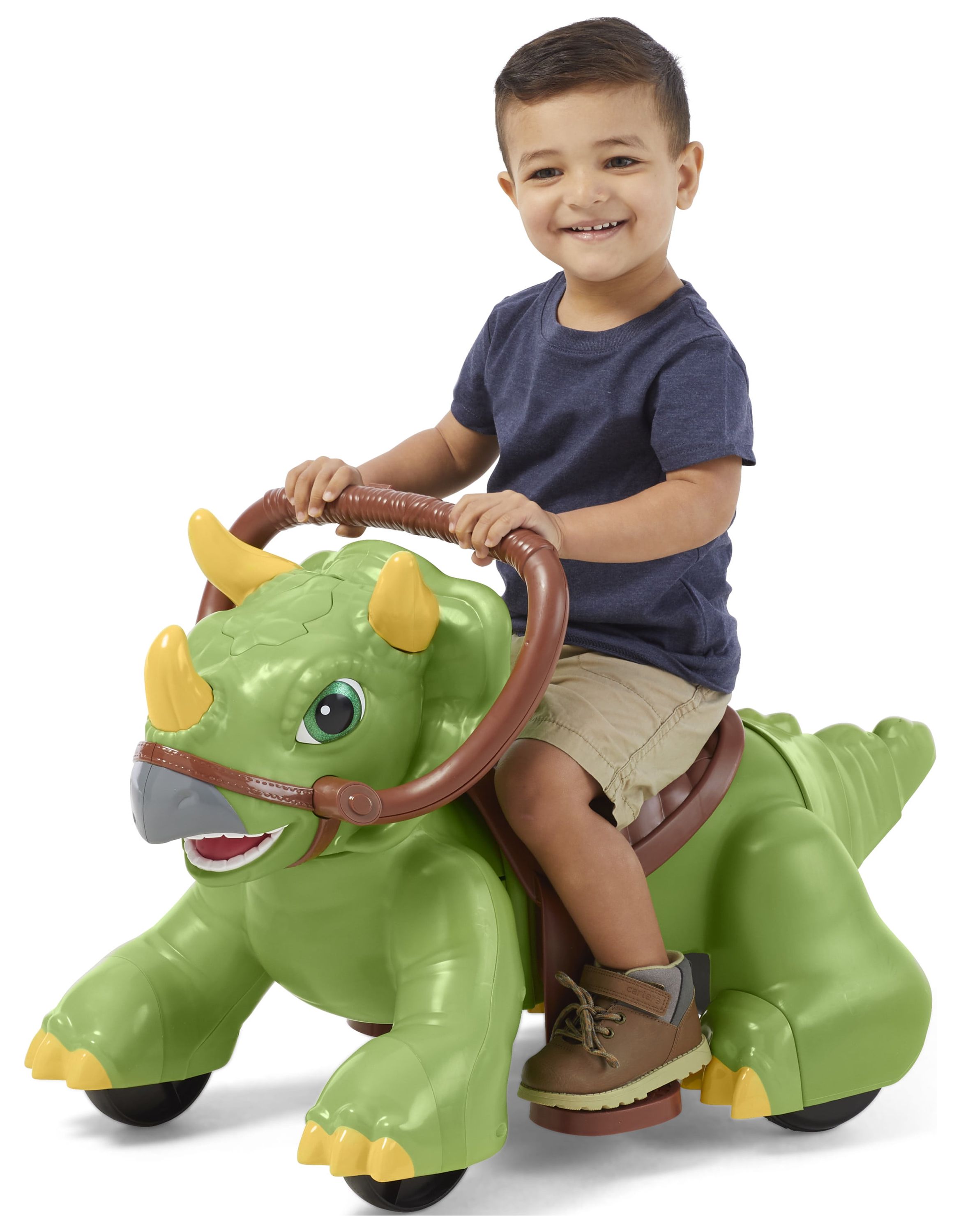 Rideamals Dinosaur Ride-On Toy by Kid Trax, powered rechargeable toddler, boys or girls, toddler - image 1 of 10