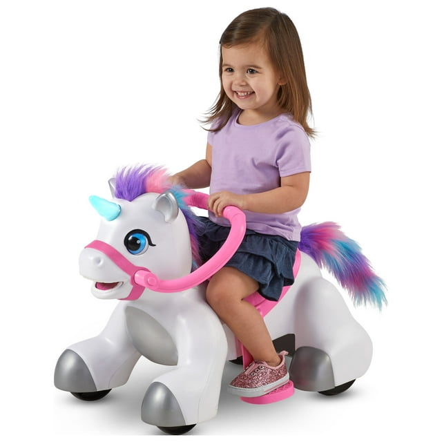 Rideamals Unicorn Ride-On Toy by Kid Trax, 6-Volt, Toddler, Powered ...