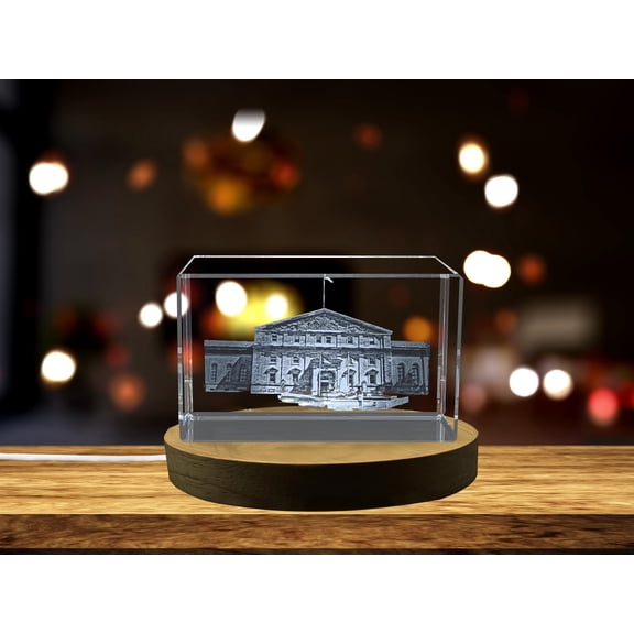 Rideau Hall Canadian Landmark 3D Engraved Crystal Gift