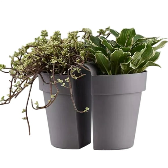 Ridecle Railing Planter Box Window Planter Box Multifunctional Garden Accessory For Succulent Flowers Strawberry Urban House Balcony Patio Porch Deck expedient