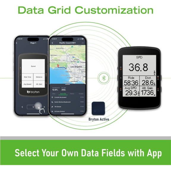 Rider 460 2.6 Inch LCD GPS Bike Computer Innovative Navigation Assistance, Compatible with E-Bike and Bike Radar, 32hrs Long Battery Life, Bluetooth ANT Waterproof$$Other
