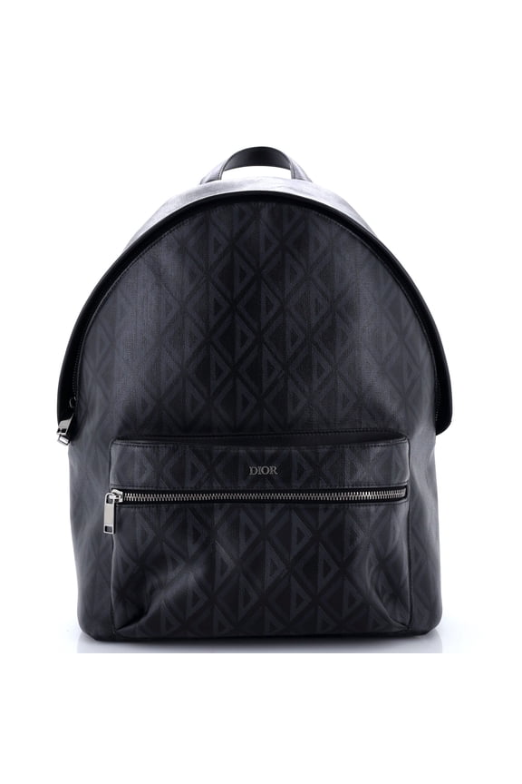 Pre-Owned Rider Backpack CD Diamond Coated Canvas Large By Rebag
